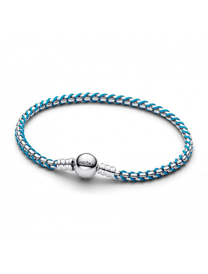 Bracelet chaîne en cordon bleu
