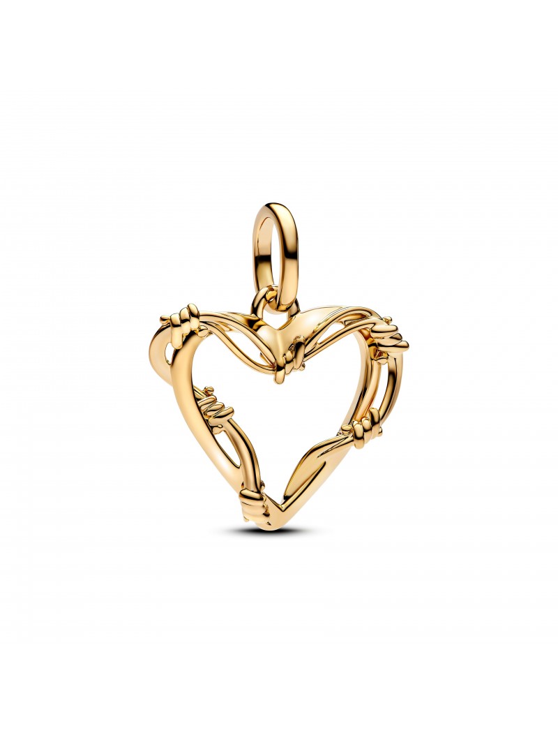Charm pendentif coeur en fil de fer
