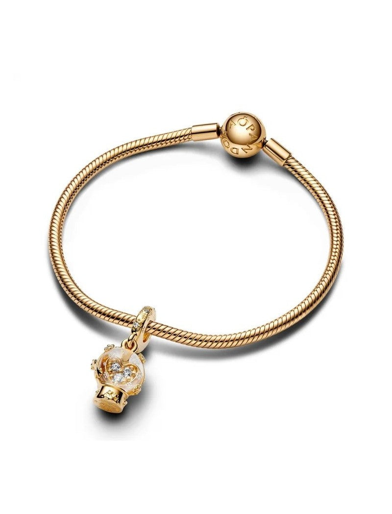 Mélange de métaux unique plaqué or Verre Zircone Cubique Transparent