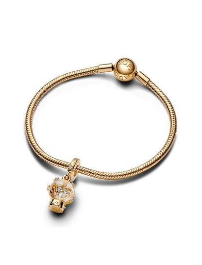 Mélange de métaux unique plaqué or Verre Zircone Cubique Transparent