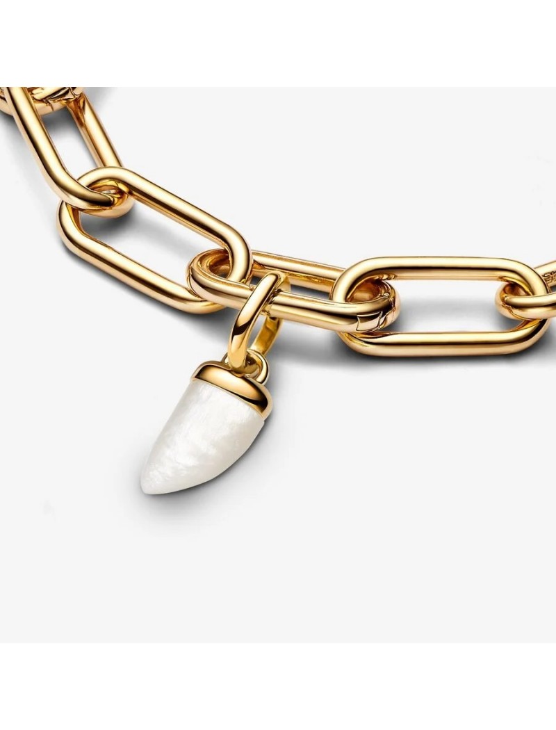 Mélange de métaux unique plaqué or Biorésine Nacre artificielle Blanc