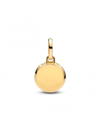 Charm mini médaillon vert à graver