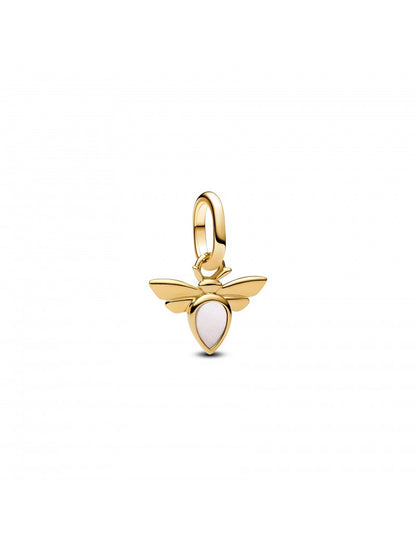 Charm mini pendentif abeille blanche