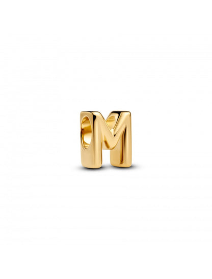 CHARM LETTRE M PLAQUÉ OR
