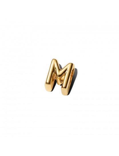 CHARM LETTRE M PLAQUÉ OR