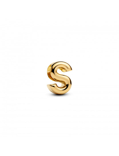 CHARM LETTRE S PLAQUÉ OR