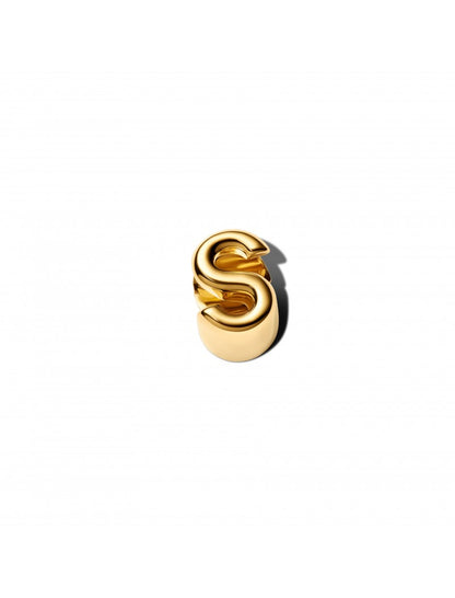 CHARM LETTRE S PLAQUÉ OR