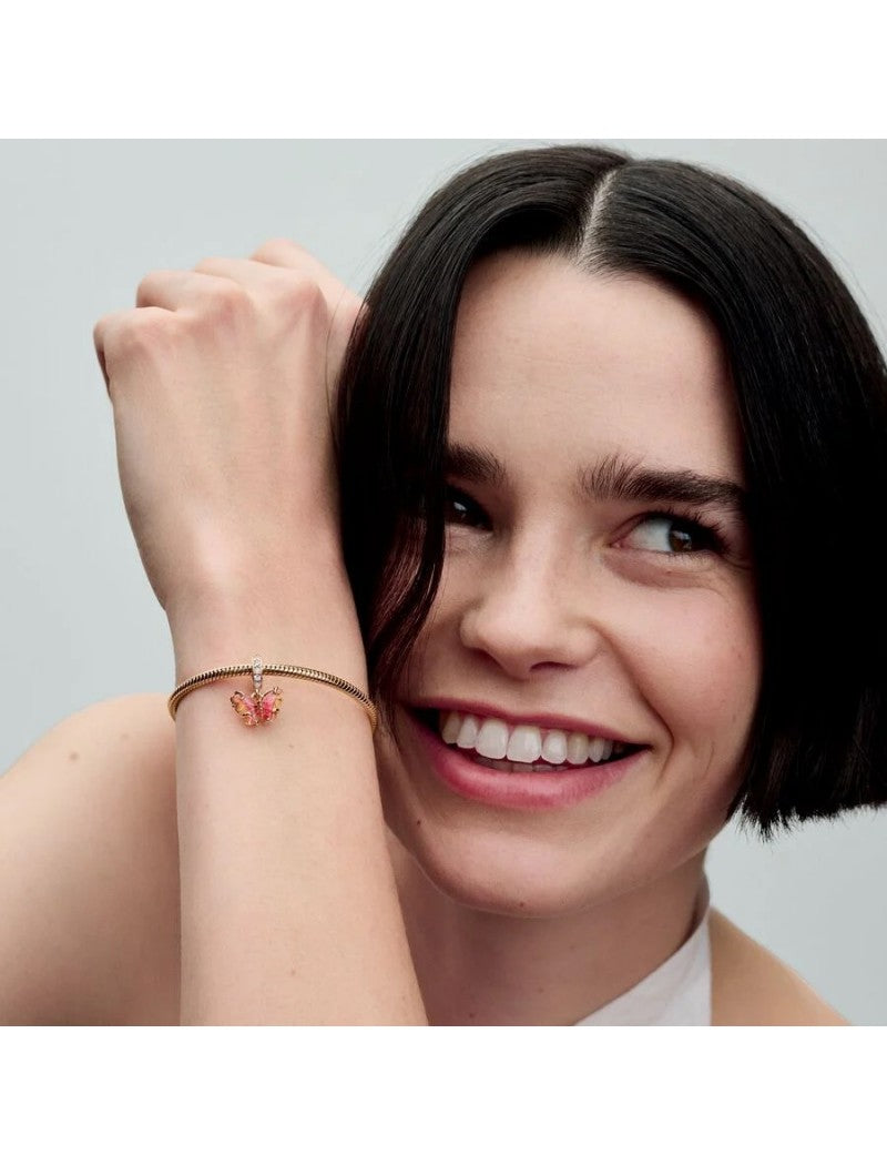 Mélange de métaux unique plaqué or rose Verre Zircone Cubique Rose