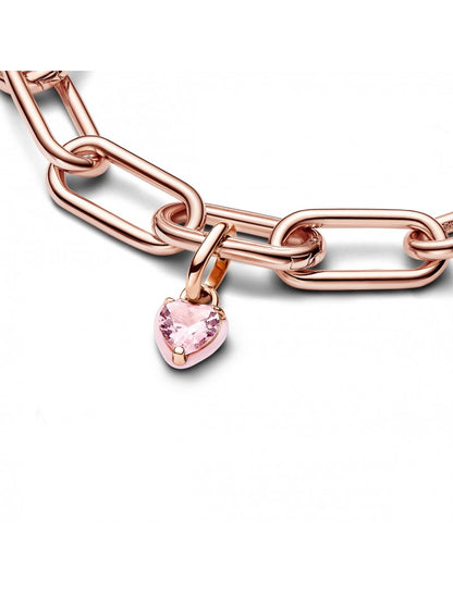 Mélange de métaux unique plaqué or Zircone Cubique Rouge