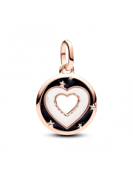 Mélange unique de métaux plaqué or rose Émail Biorésine Nacre artificielle Blanc