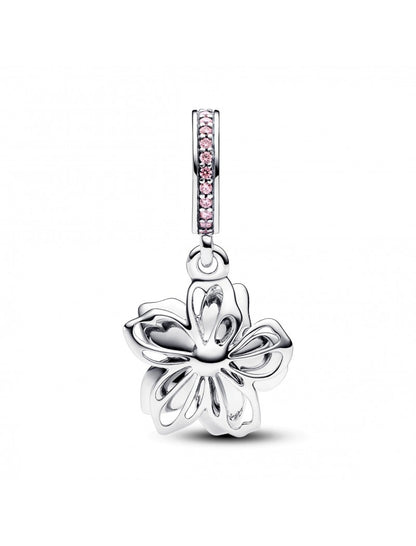 Argent 925/1000 Émail Zircone Cubique Rose