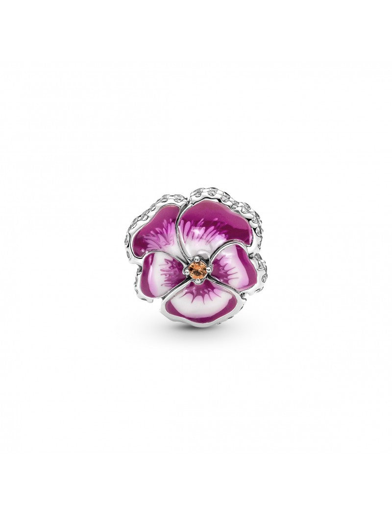 Charme Fleur de Pensée Rose