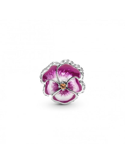 Charme Fleur de Pensée Rose