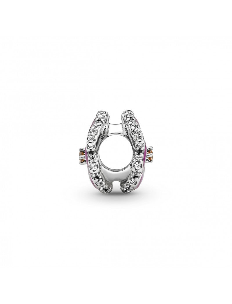 Charme Fleur de Pensée Rose