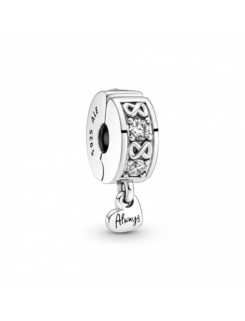 Charm Clip Famille Toujours Pavé