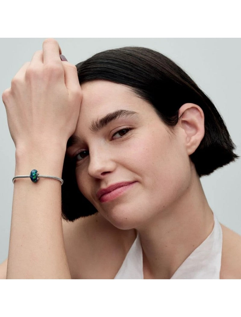 Argent 925/1000 Opale synthétique Vert