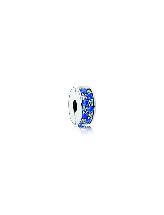 Charm Clip Pavé Bleu