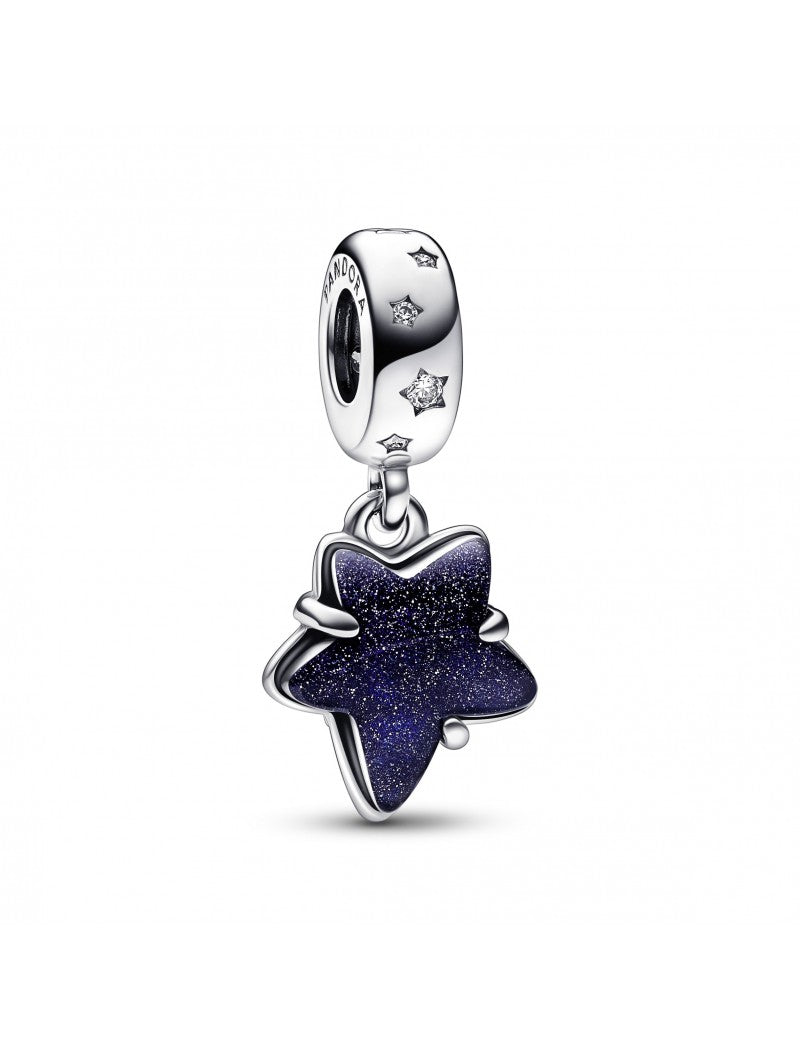 Charm pendentif étoile galaxie céleste Murano