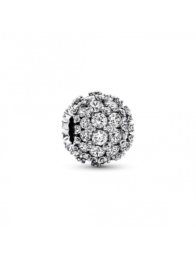 Charm rond pavé scintillant