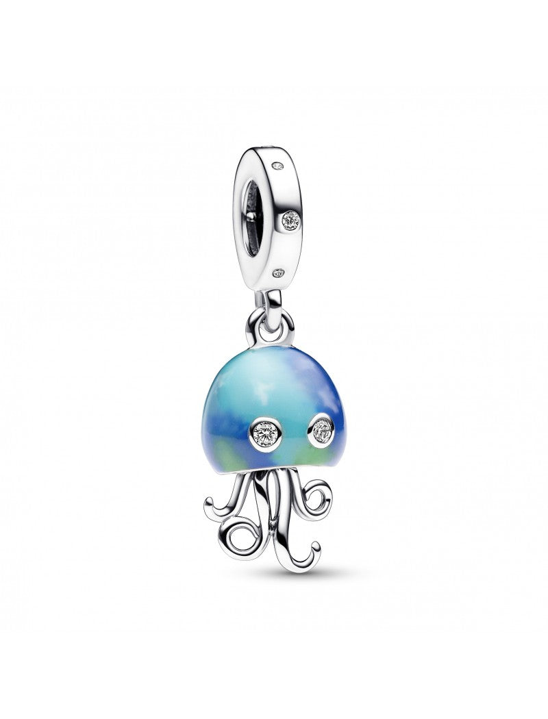 Charm pendentif méduse aux couleurs changeantes