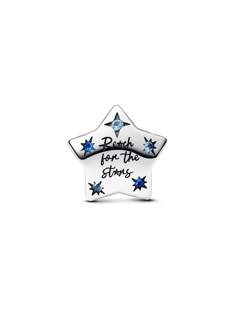 Argent sterling Cristal artificiel Bleu