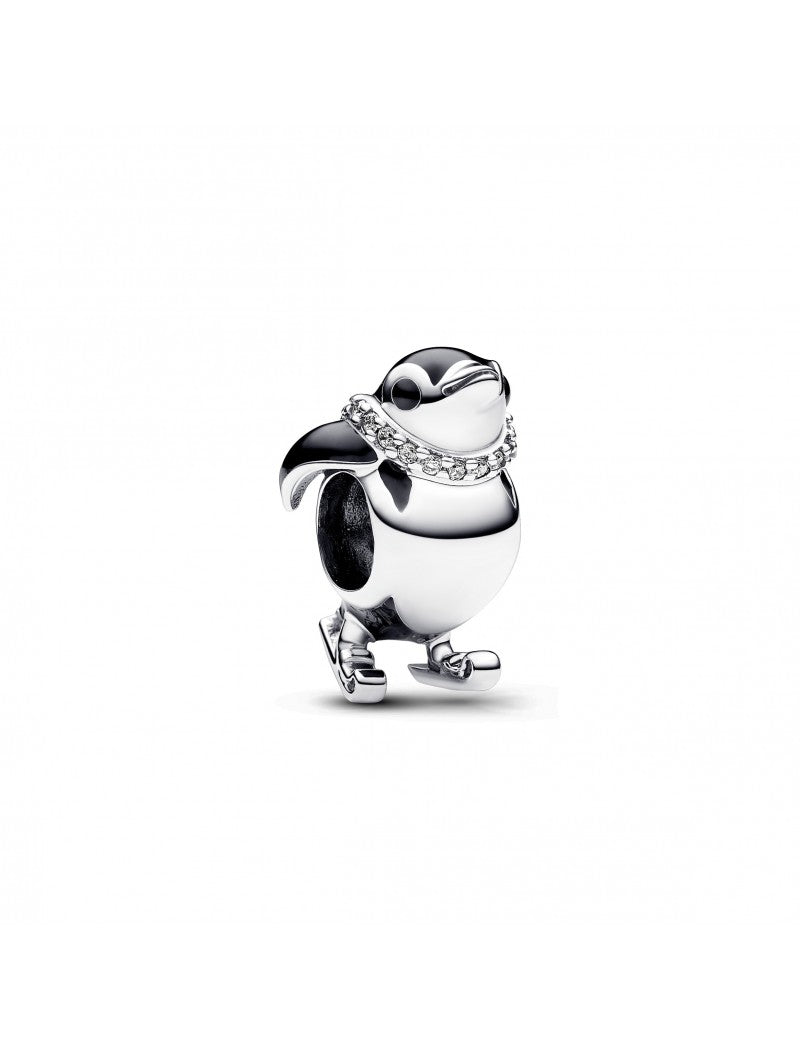 Argent 925/1000 Émail Zircone Cubique Noir