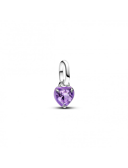 Argent sterling Émail Cristal artificiel Violet