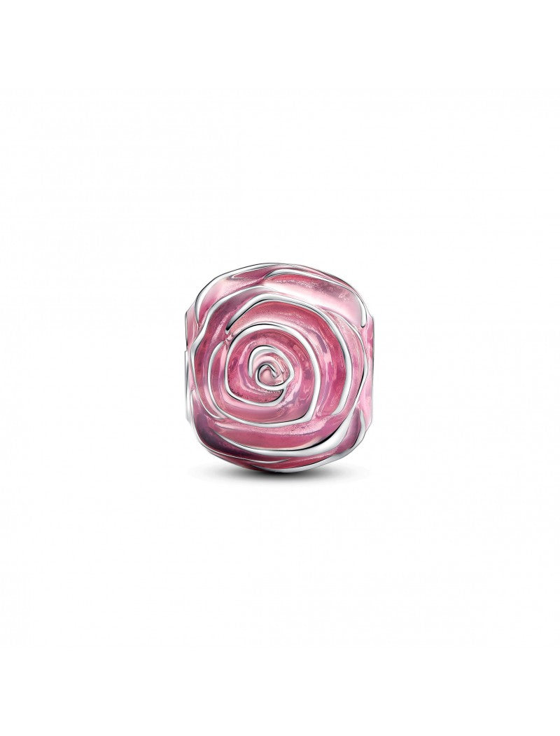 Argent massif Émail Rose