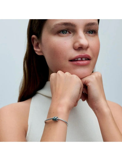 Argent massif Émail Vert