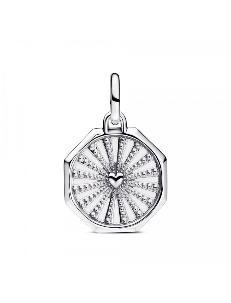 Argent massif Émail Blanc