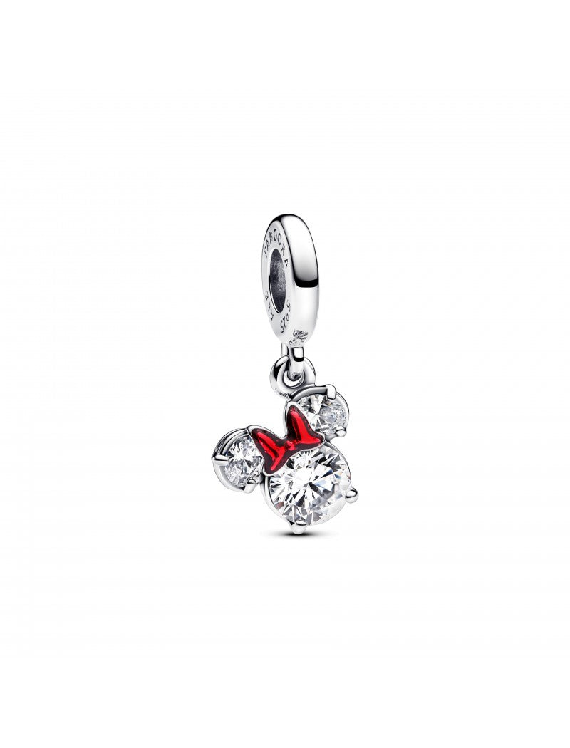 Pendentif Disney Minnie Mouse en argent sterling avec zircons cubiques