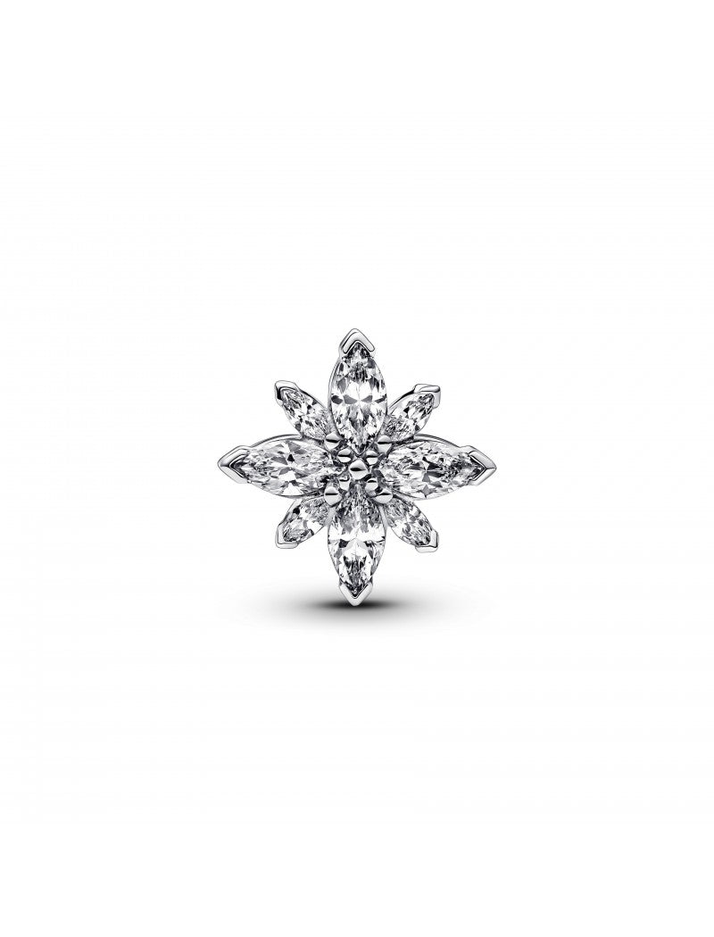 Breloque étoile en argent sterling avec zircons cubiques transparents