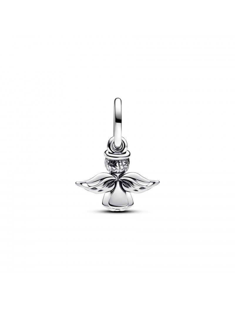Pendentif ange en argent sterling avec zircons cubiques transparents