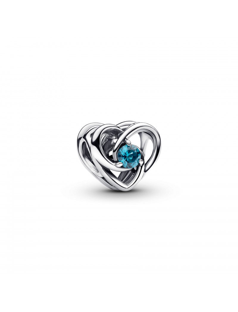 Charm Cœur et Pierres Entrelacés