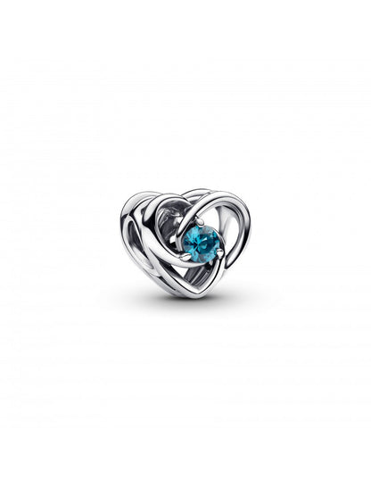 Charm Cœur et Pierres Entrelacés