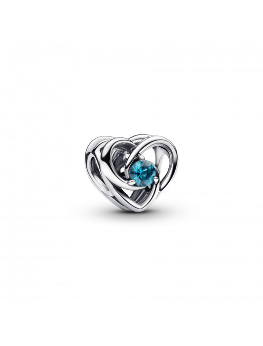 Charm Cœur et Pierres Entrelacés