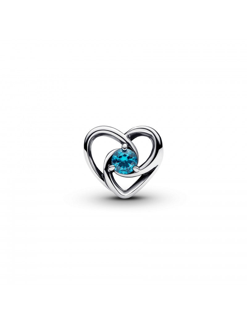 Charm Cœur et Pierres Entrelacés