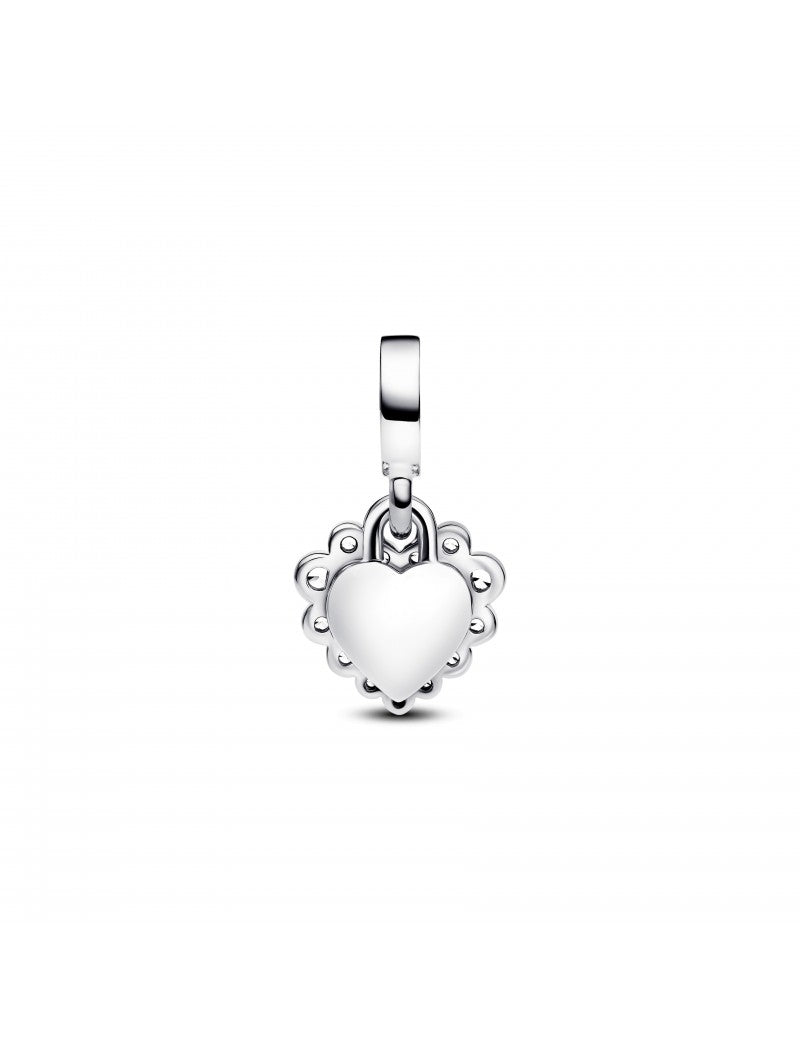 Charm double pendentif cœur étincelant