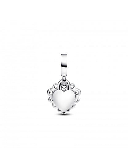 Charm double pendentif cœur étincelant