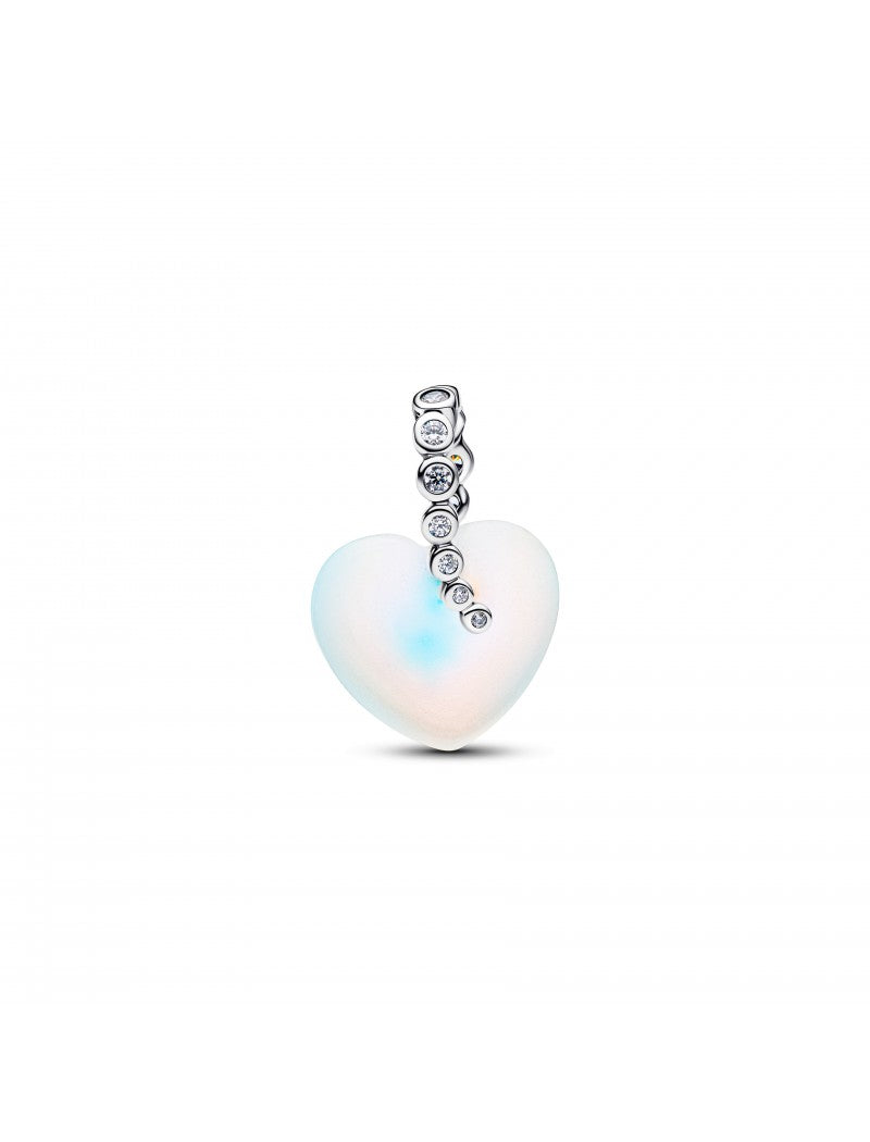 Breloque pendentif étoile filante et cœur