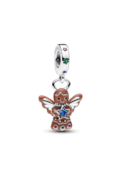 Breloque pendentif ange en pain d'épices