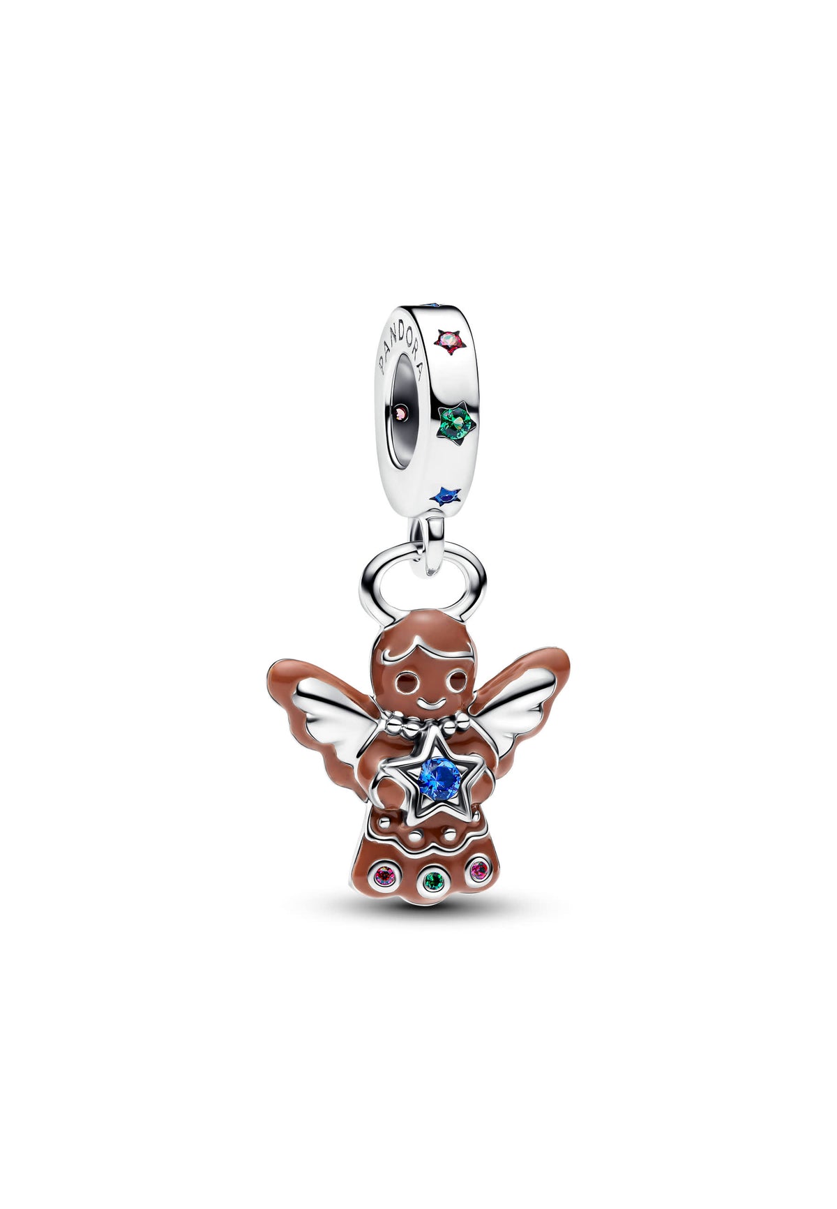 Breloque pendentif ange en pain d'épices