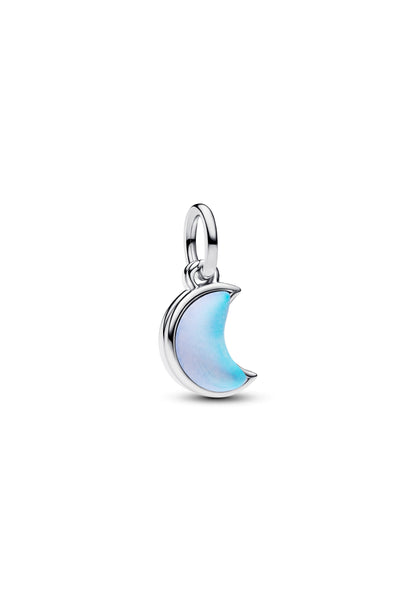 Breloque double pendentif croissant de lune
