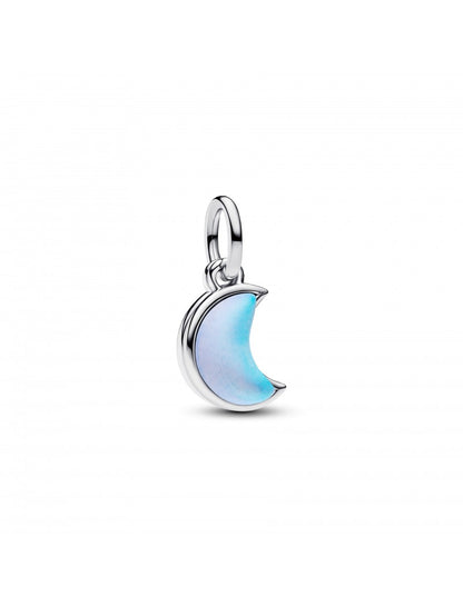 Breloque double pendentif croissant de lune