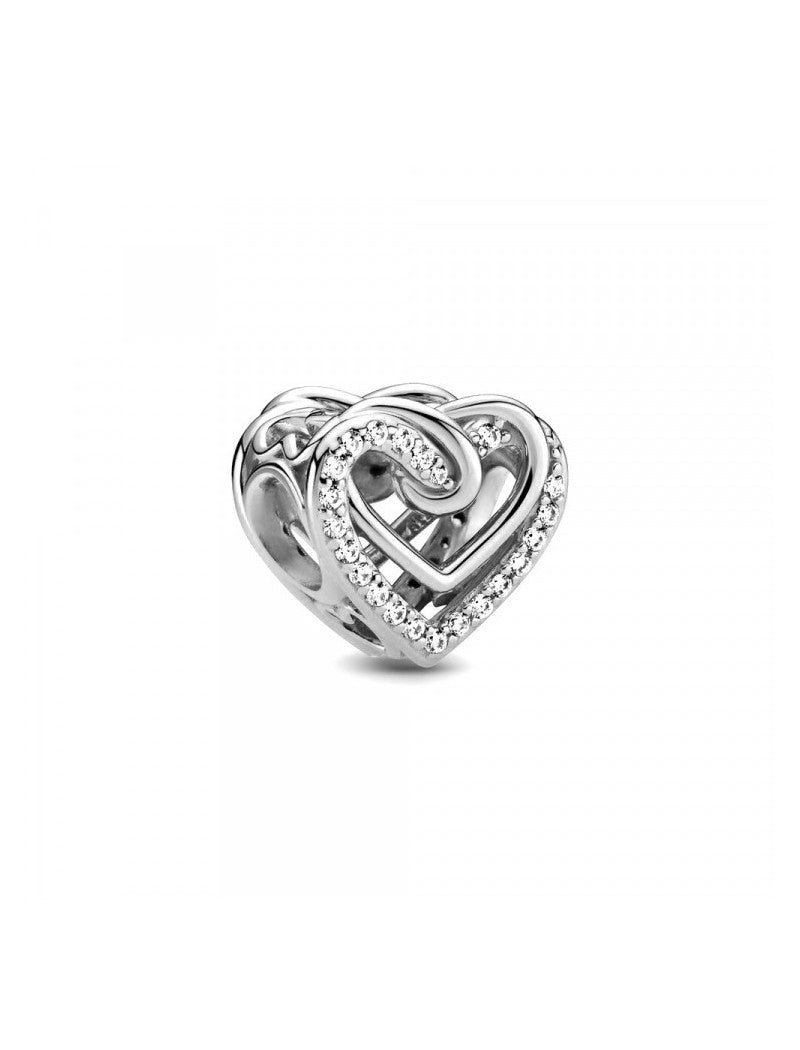 Charm Cœurs Enlacés Étincelants