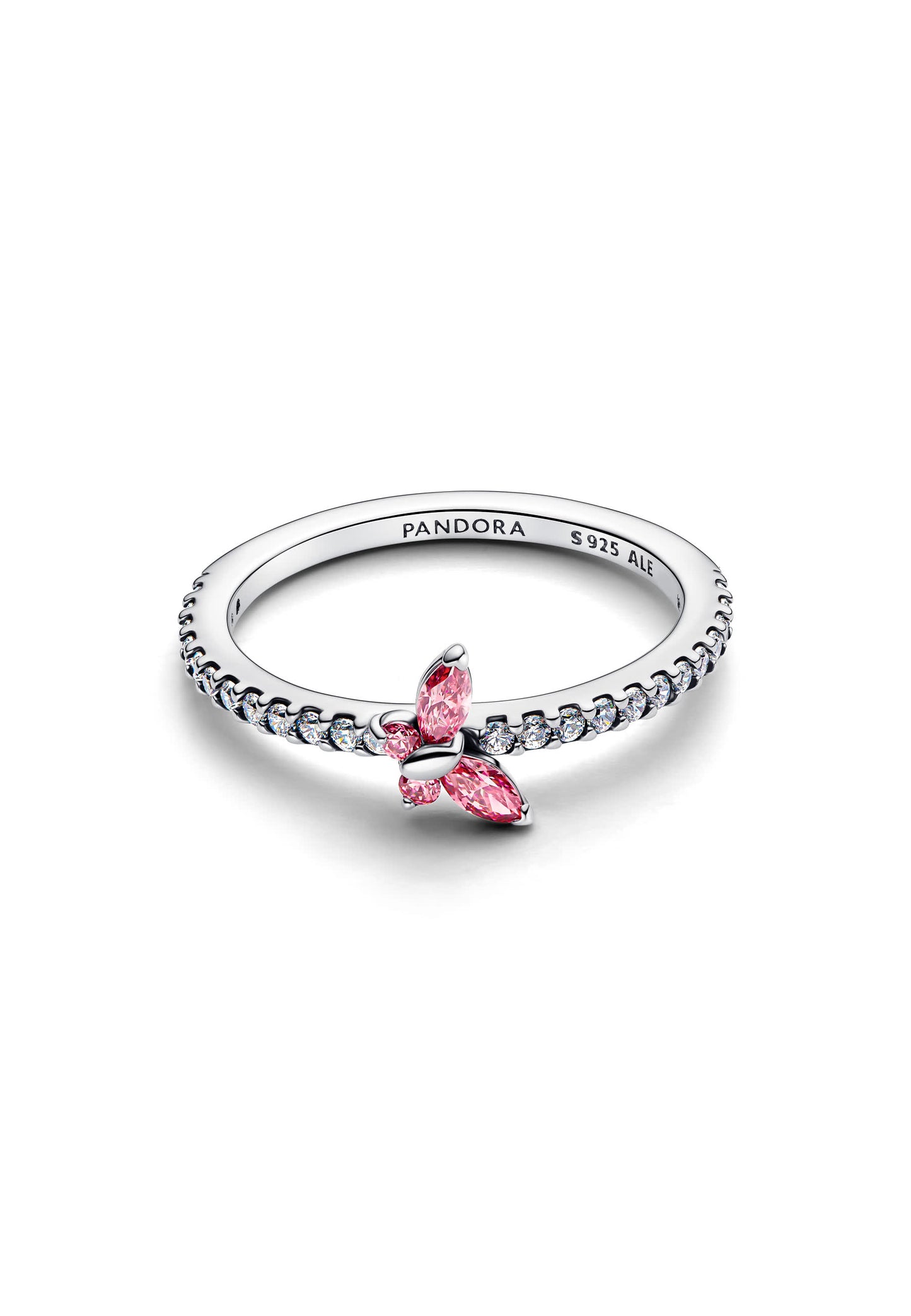 Bague papillon scintillante