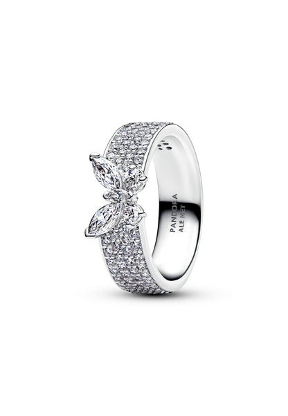 Bague papillon étincelante et audacieuse
