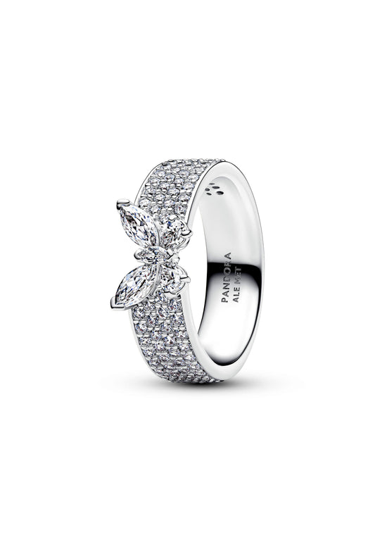 Bague papillon étincelante et audacieuse