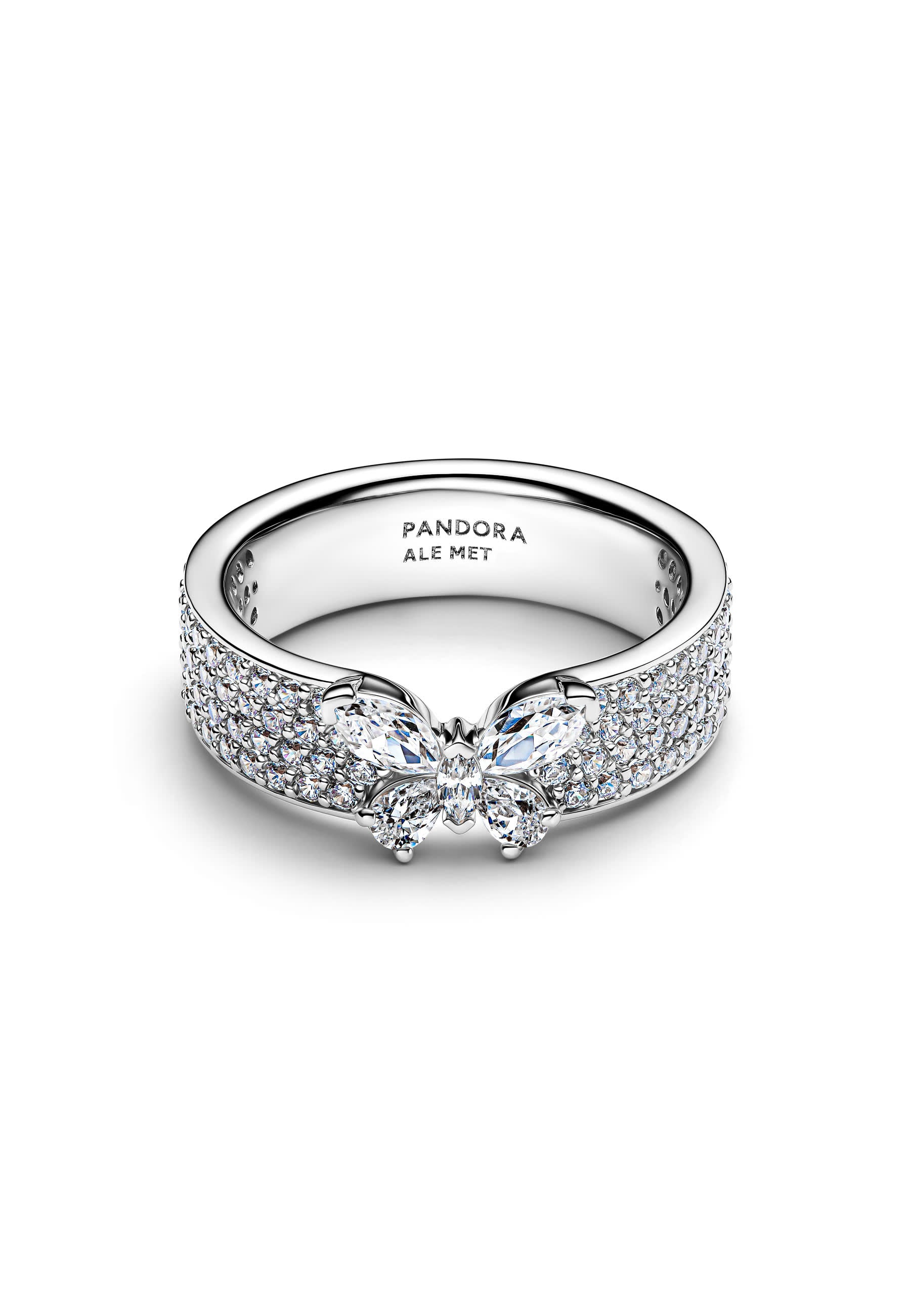 Bague papillon étincelante et audacieuse