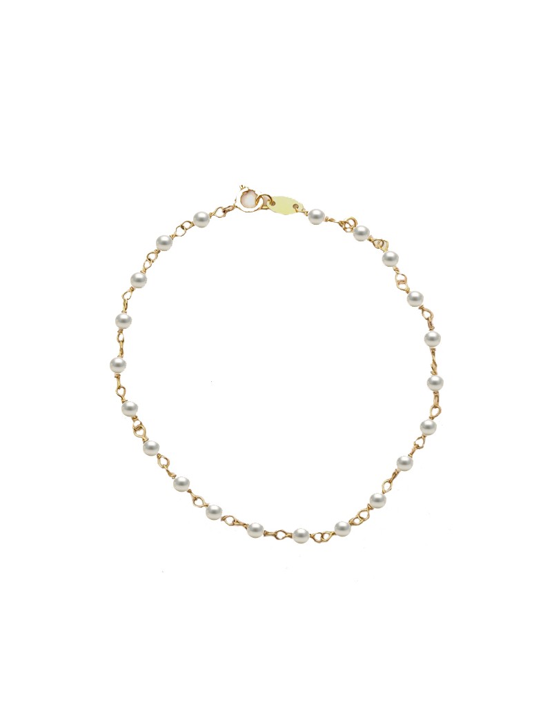BRACELET OR 9 CARATS - PERLE DE CULTURE